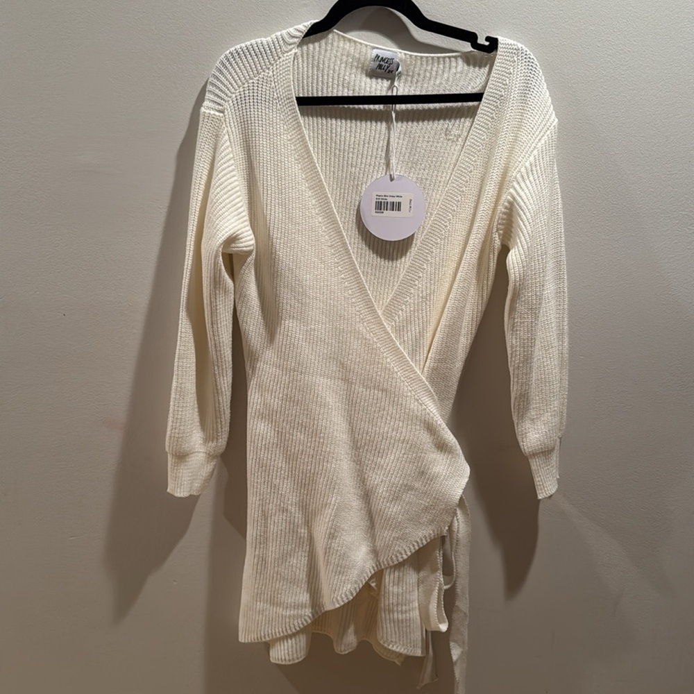 Princess Polly Phenix Wrap Knit Mini Dress S/M - Picture 3 of 6